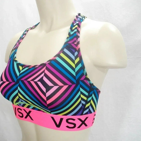 XS X-SMALL Victoria's Secret VSX Wire Free Sports Bra‎ Multicolor - Picture 3 of 4